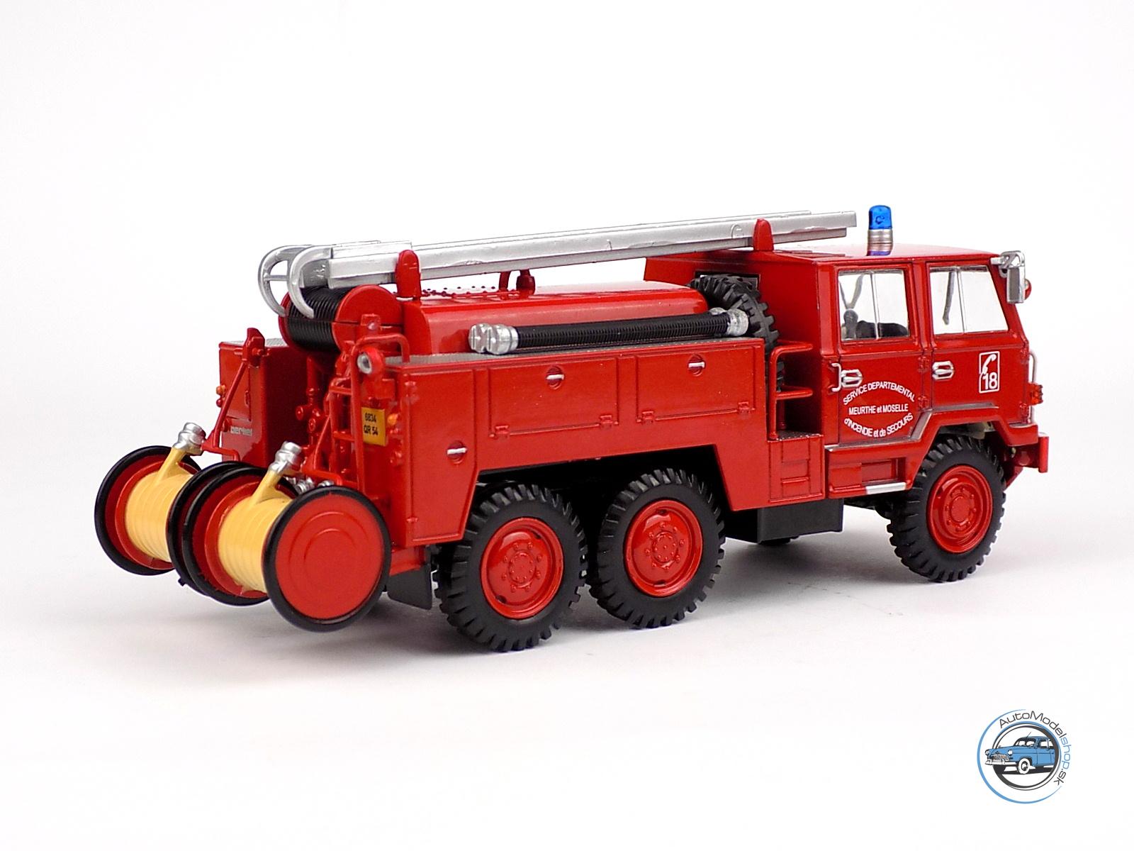 BERLIET FF 6X6 CISTERNA HASIČI FRANCE 1971 - 1:43 Hachette – Obrázok 2
