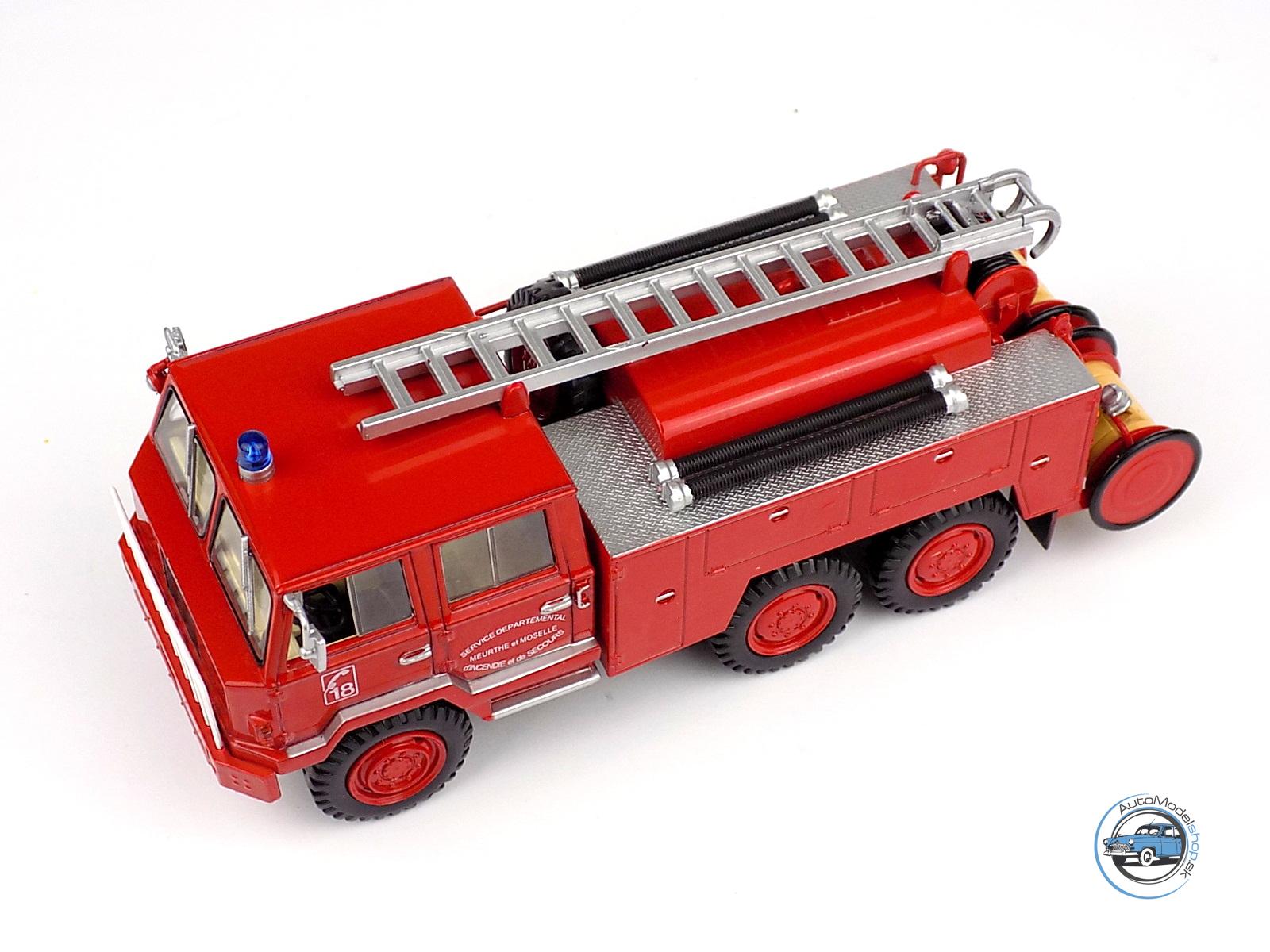 BERLIET FF 6X6 CISTERNA HASIČI FRANCE 1971 - 1:43 Hachette – Obrázok 3
