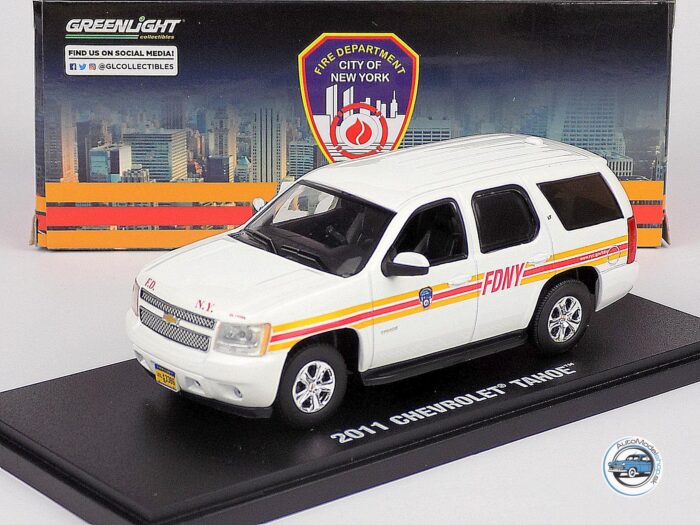 CHEVROLET TAHOE FDNY  HASIČI USA  - NEW YORK CITY 2011 - 1:43 GREENLIGHT