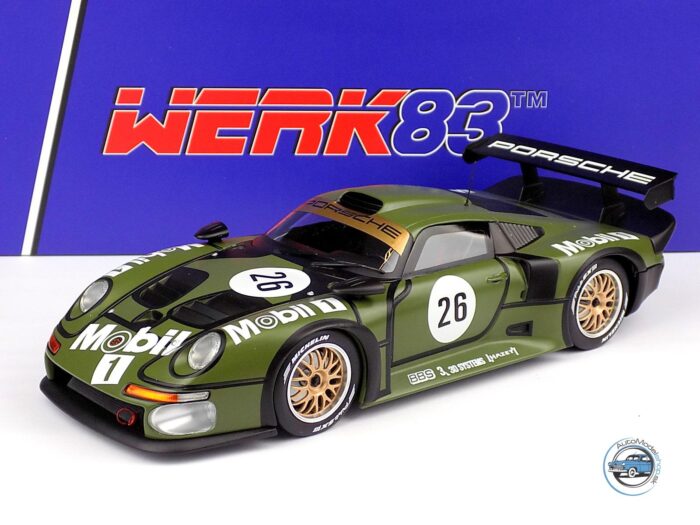 PORSCHE  911 GT1 3.2L TURBO TEAM PORSCHE AG MOBIL1 N 26 PRE QUALIFYING 24h LE MANS 1996 Y.DALMAS - H.J.STUCK - K.WENDLINGER - 1:18 WERK83