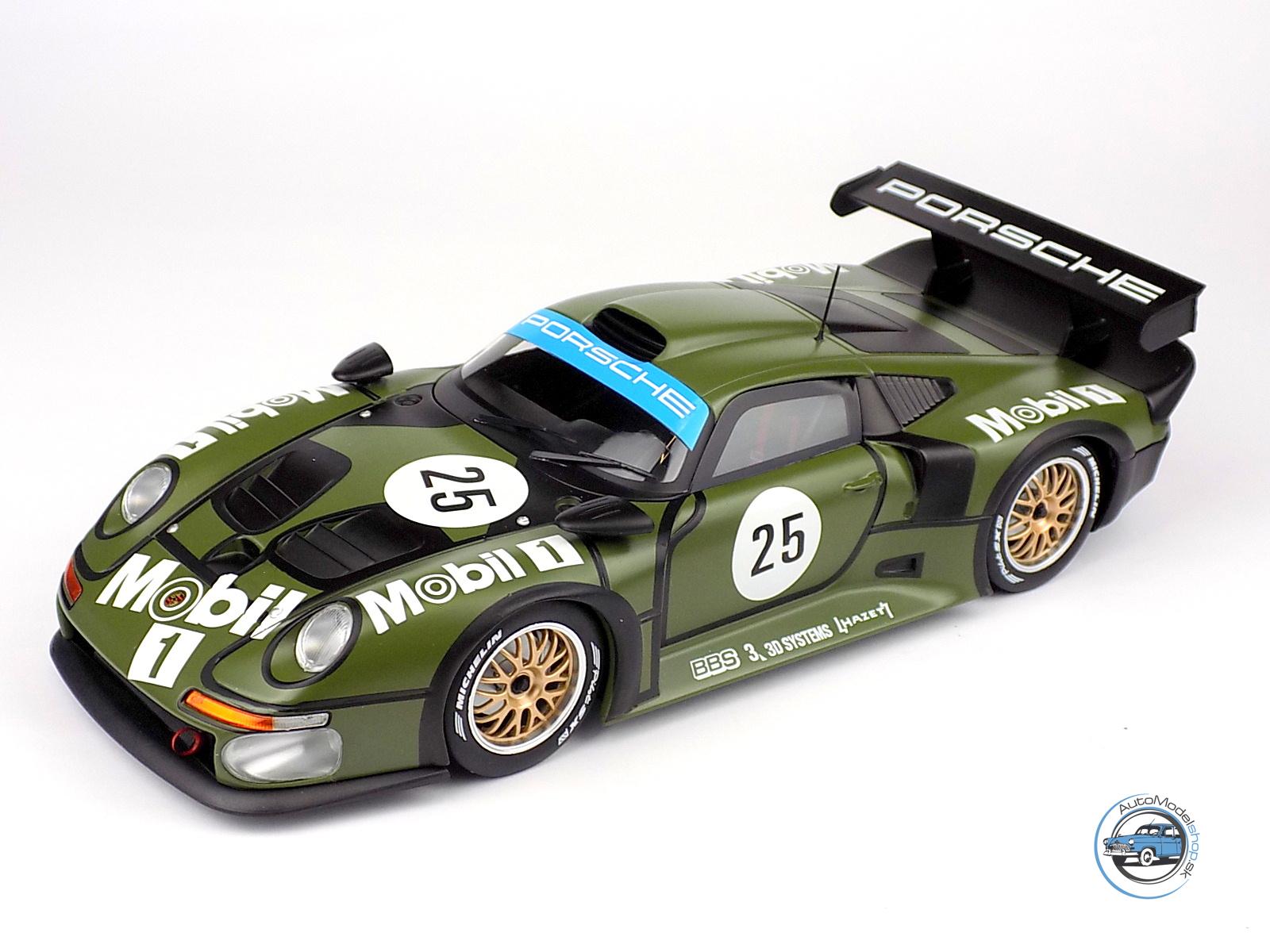 PORSCHE 911 GT1 3.2L TURBO TEAM PORSCHE AG MOBIL1 N 25 PRE QUALIFYING 2nd 24h LE MANS 1996 T.BOUTSEN - H.J.STUCK - B.WOLLEK - 1:18 WERK83 – Obrázok 2