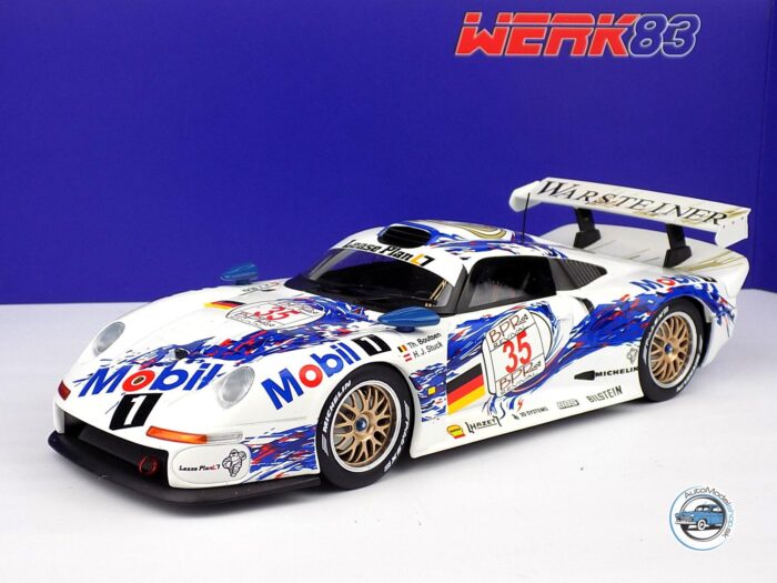 PORSCHE 911 GT1 3.2L TURBO TEAM PORSCHE AG MOBIL1 N 35 4h SPA 1996 T.BOUTSEN - H.J.STUCK - 1:18 WERK83