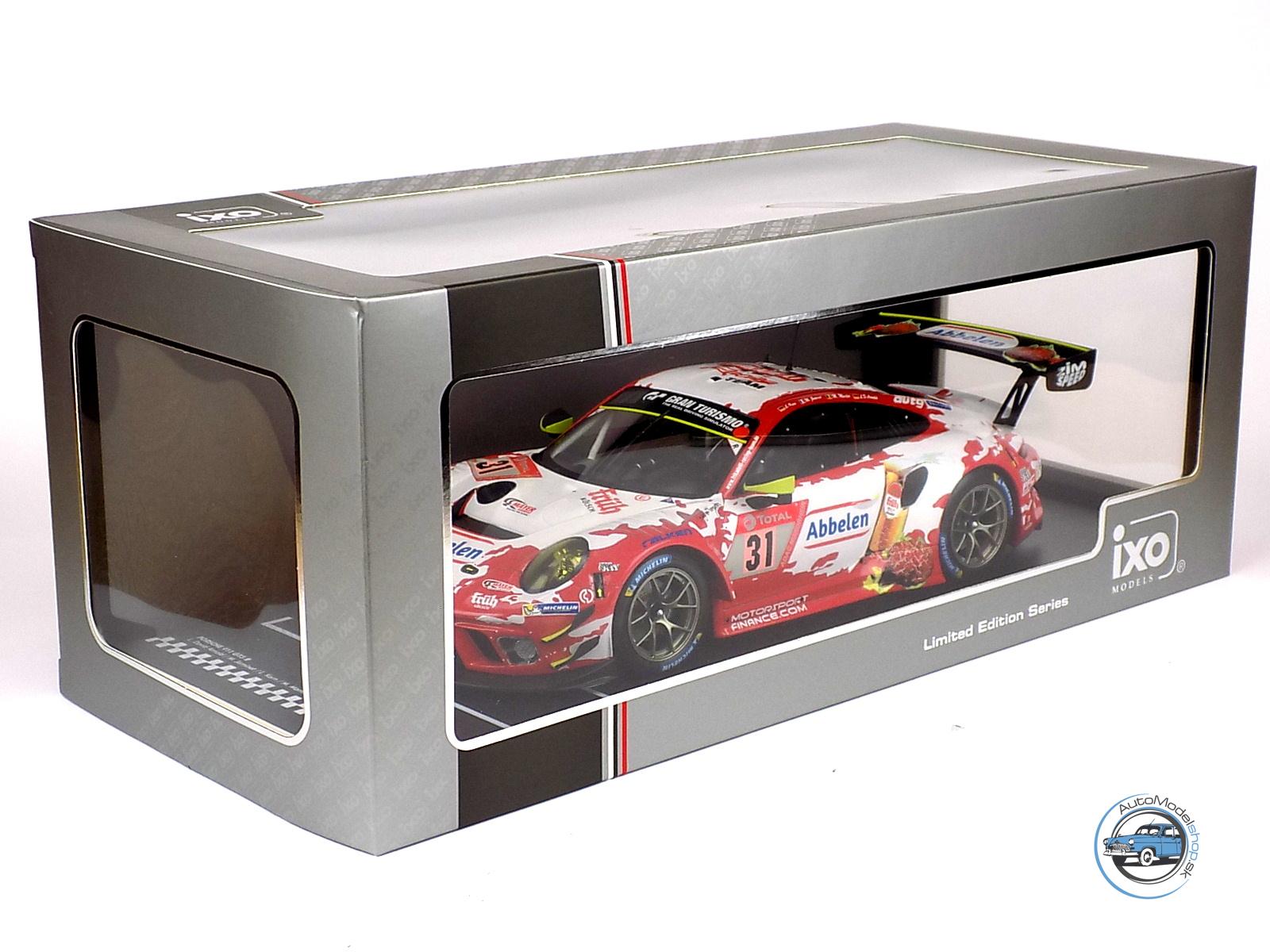 PORSCHE 911 991-2 GT3 R TEAM FRIKARELLI RACING N 31 24h NURBURGRING 2020 LANCE DAVID ARNOLD - MATHIEU JAMINET - LARS KERN - MAXIME MARTIN - 1:18 IXO – Obrázok 6