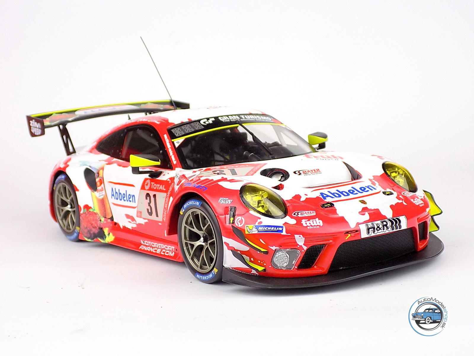 PORSCHE 911 991-2 GT3 R TEAM FRIKARELLI RACING N 31 24h NURBURGRING 2020 LANCE DAVID ARNOLD - MATHIEU JAMINET - LARS KERN - MAXIME MARTIN - 1:18 IXO – Obrázok 4