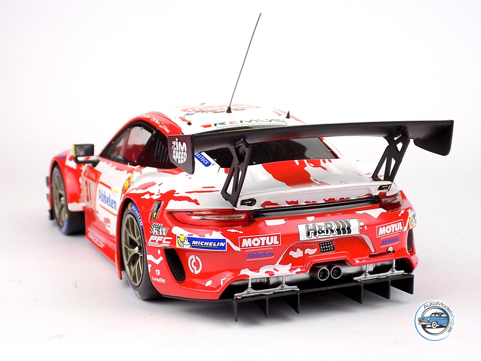 PORSCHE 911 991-2 GT3 R TEAM FRIKARELLI RACING N 31 24h NURBURGRING 2020 LANCE DAVID ARNOLD - MATHIEU JAMINET - LARS KERN - MAXIME MARTIN - 1:18 IXO – Obrázok 5