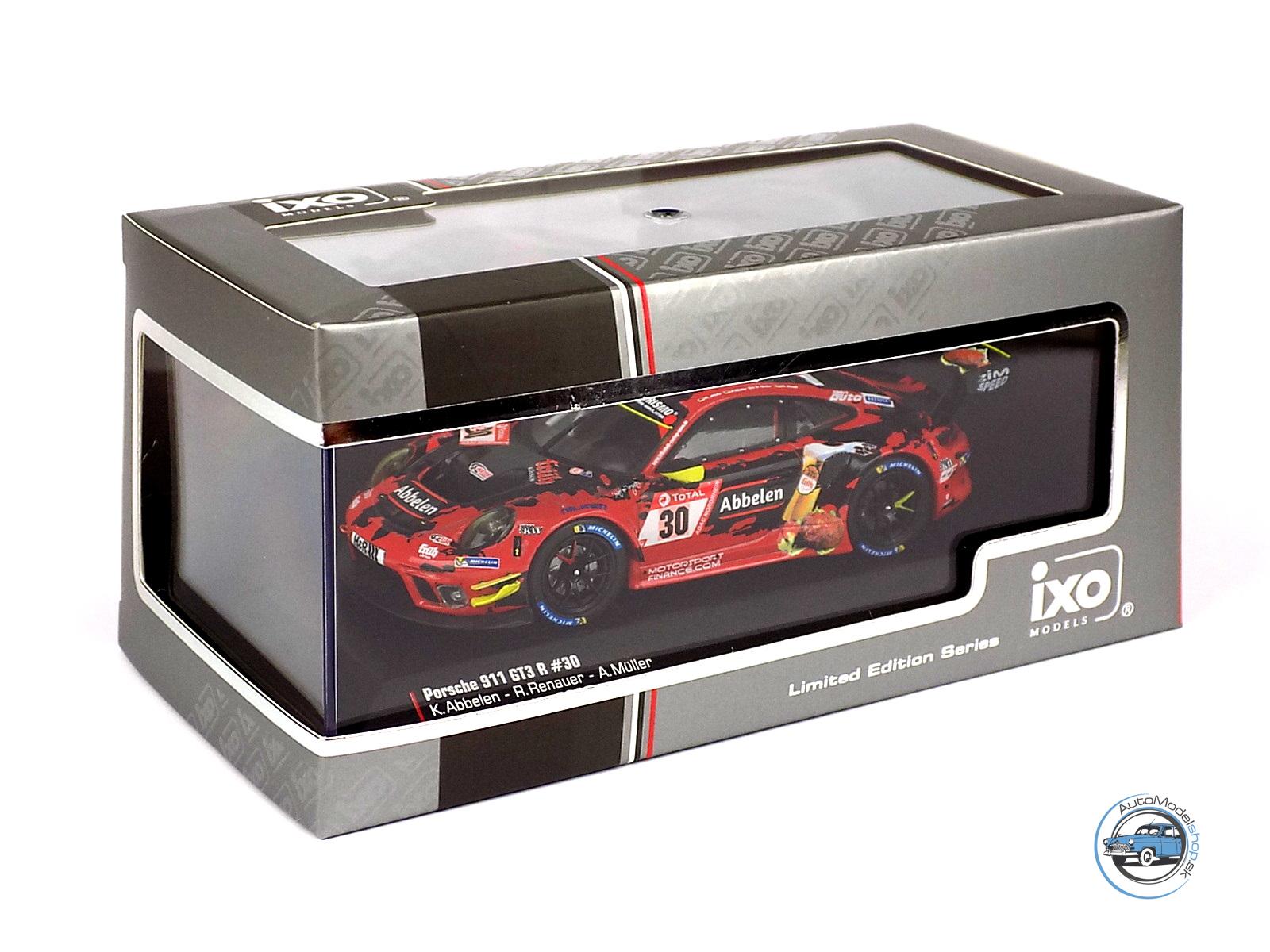 PORSCHE 911 991-2 GT3 R TEAM FRIKADELLI RACING N 30 24h NURBURGRING 2020 K.ABBELEN - A.MULLER - R.RENAUER - N.SIEDLER - 1:43 IXO – Obrázok 4