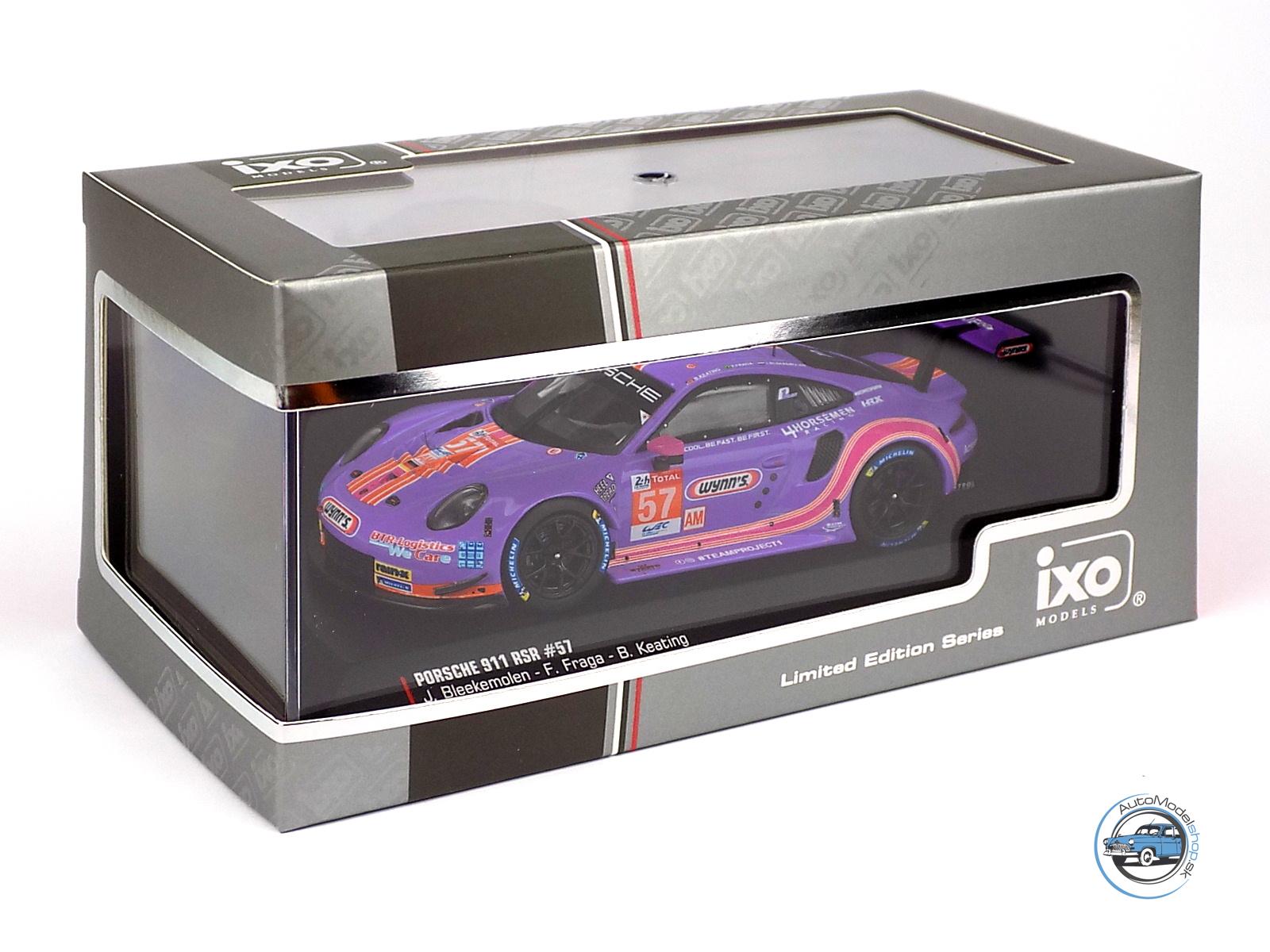 PORSCHE 911 991 RSR 4.0L TEAM PROJECT-1 N 57 24h LE MANS 2020 J.BLEEKEMOLEN - F.FRAGA - B.KEATING - 1:43 IXO – Obrázok 4