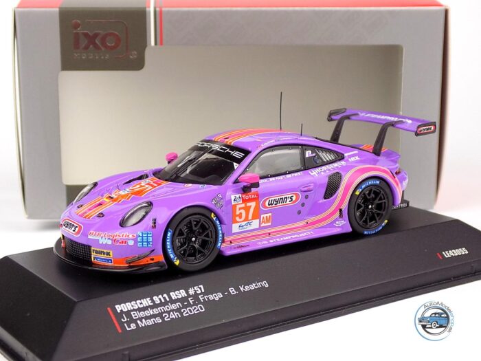 PORSCHE 911 991 RSR 4.0L TEAM PROJECT-1 N 57 24h LE MANS 2020 J.BLEEKEMOLEN - F.FRAGA - B.KEATING - 1:43 IXO