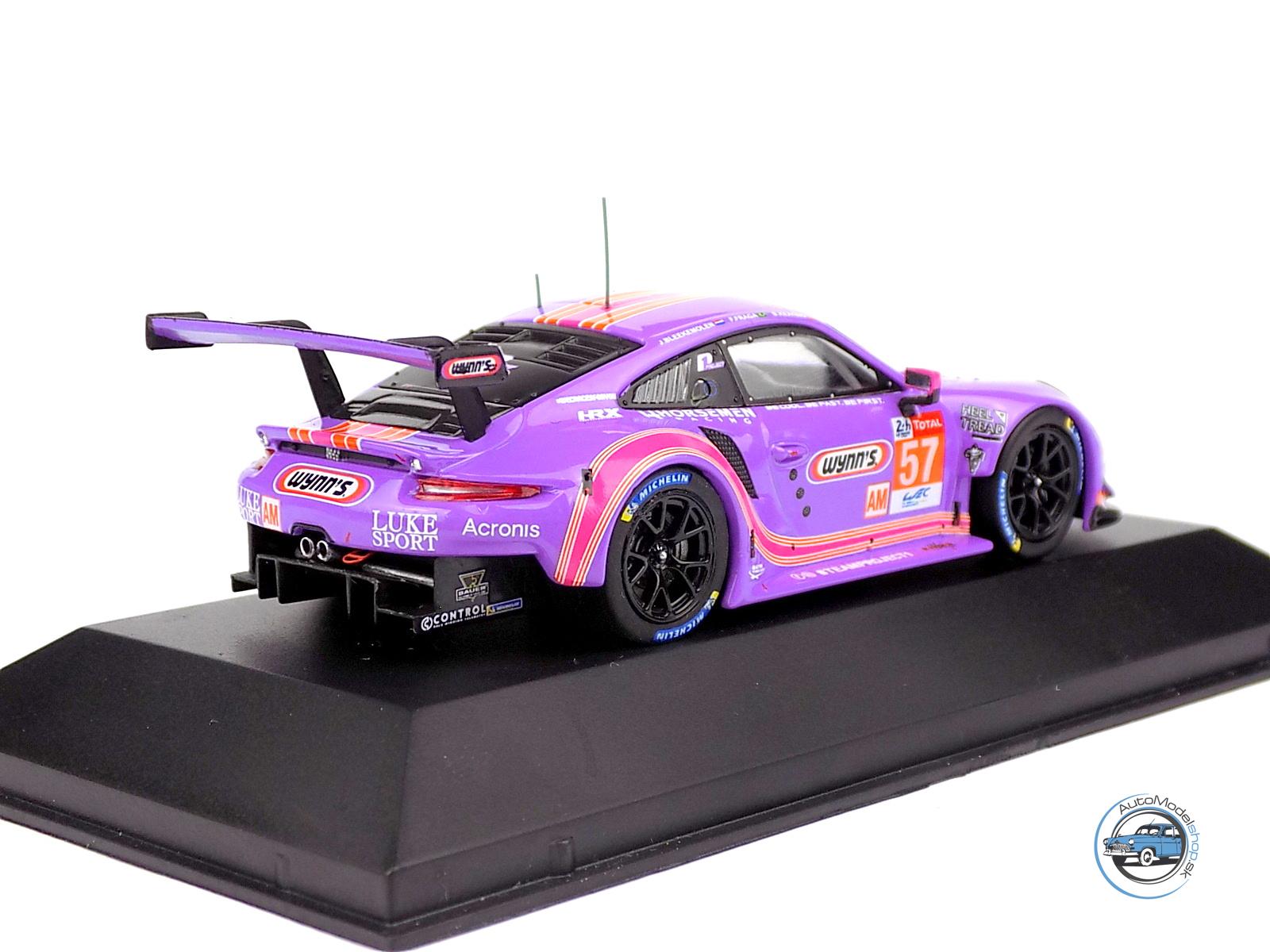 PORSCHE 911 991 RSR 4.0L TEAM PROJECT-1 N 57 24h LE MANS 2020 J.BLEEKEMOLEN - F.FRAGA - B.KEATING - 1:43 IXO – Obrázok 3