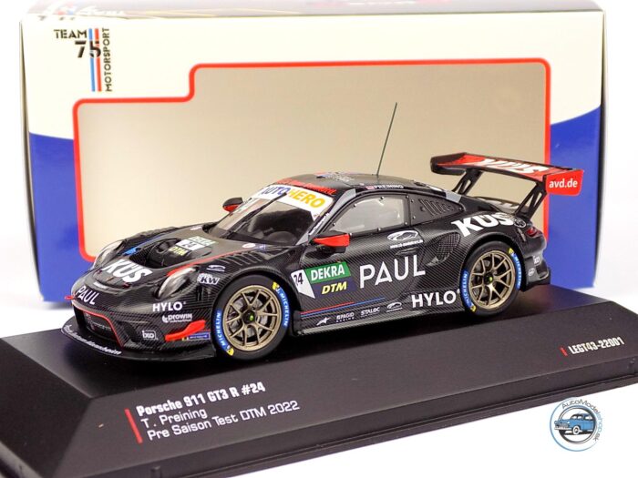 PORSCHE 911 992 GT3 R TEAM75 BERNHARD N 24 PRE SEASON TEST DTM 2022 THOMAS PREINING - 1:43 IXO