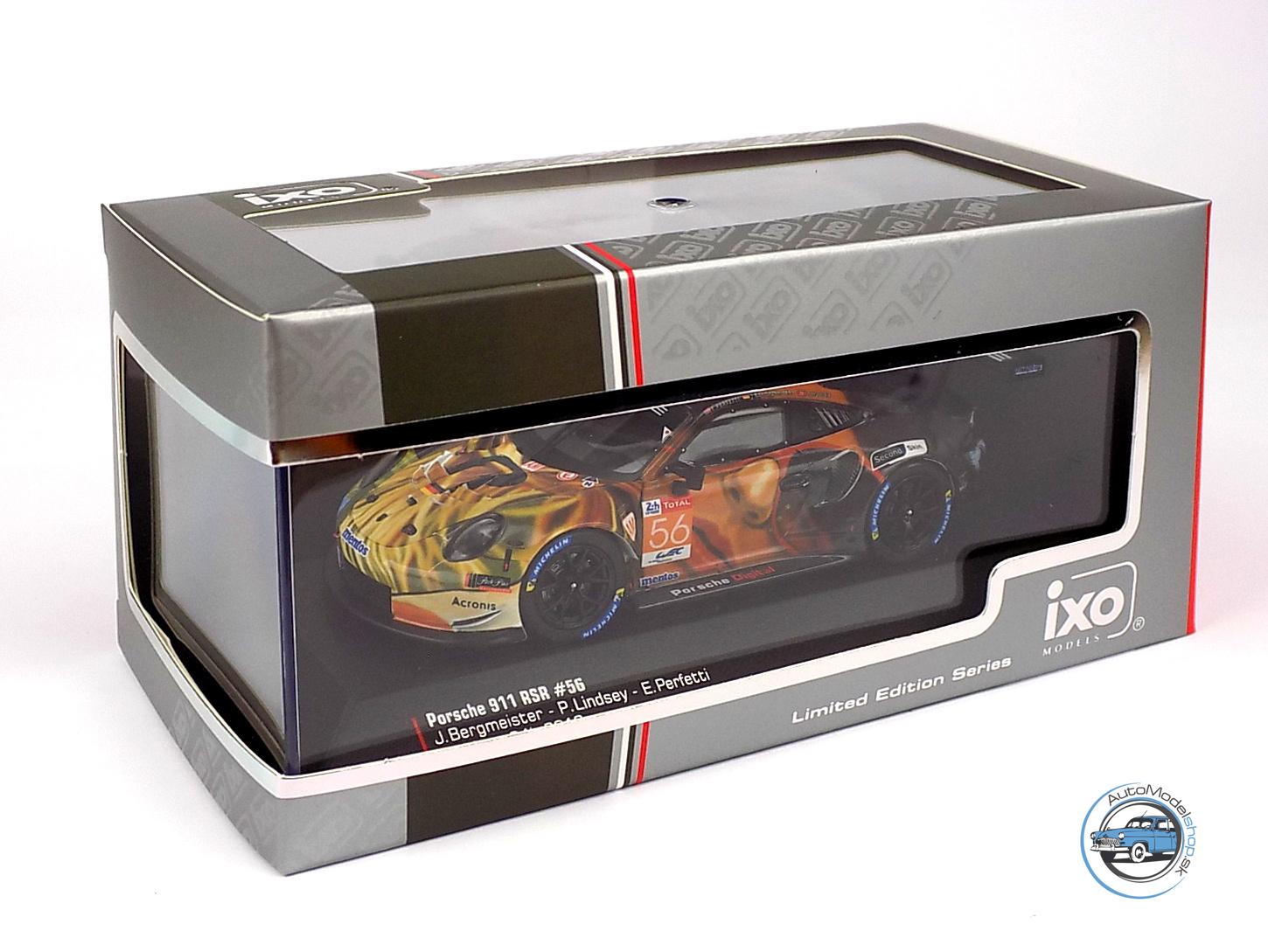 PORSCHE 911 991 RSR TEAM PROJEKT N 56 VÍŤAZ LMGTE AM CLASS 24h LE MANS 2019 J.BERGMEISTER - P.LINDSEY - E.PERFETTI - 1:43 IXO – Obrázok 4