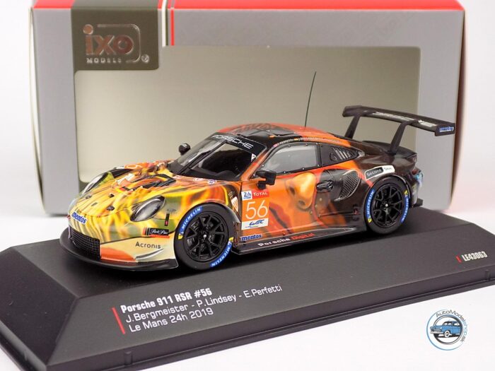 PORSCHE 911 991 RSR TEAM PROJEKT N 56 VÍŤAZ LMGTE AM CLASS 24h LE MANS 2019 J.BERGMEISTER - P.LINDSEY - E.PERFETTI - 1:43 IXO