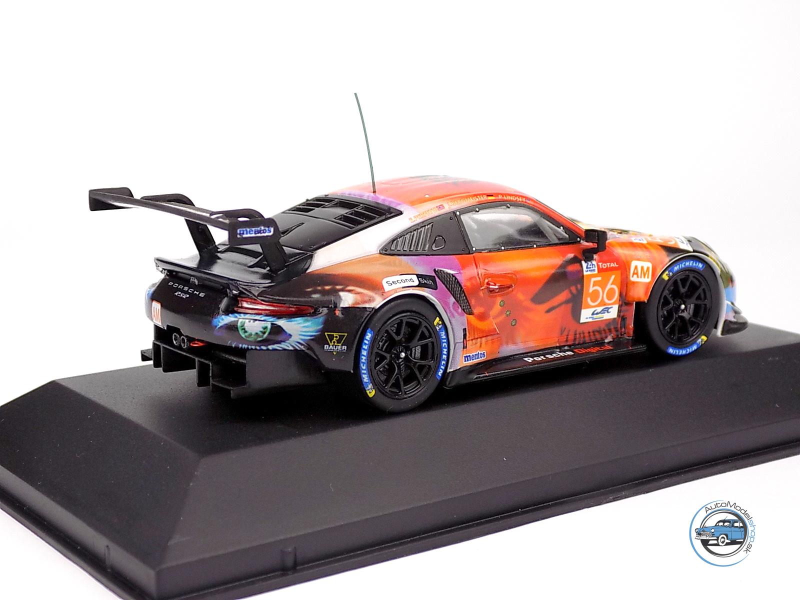 PORSCHE 911 991 RSR TEAM PROJEKT N 56 VÍŤAZ LMGTE AM CLASS 24h LE MANS 2019 J.BERGMEISTER - P.LINDSEY - E.PERFETTI - 1:43 IXO – Obrázok 3
