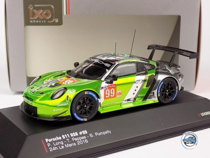 PORSCHE 911 991 RSR TEAM PROTON COMPETITION N 99 24h LE MANS 2018 P.LONG - T.PAPPAS - S.PUMPELLY - 1:43 IXO