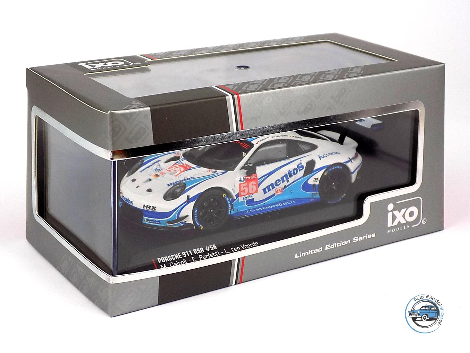 PORSCHE 911 991-2 RSR 4.0L TEAM PROJECT 1 N 56 24h LE MANS 2020 M.CAIROLI - E.PERFETTI - L.TEN VOORDE - 1:43 IXO – Obrázok 4