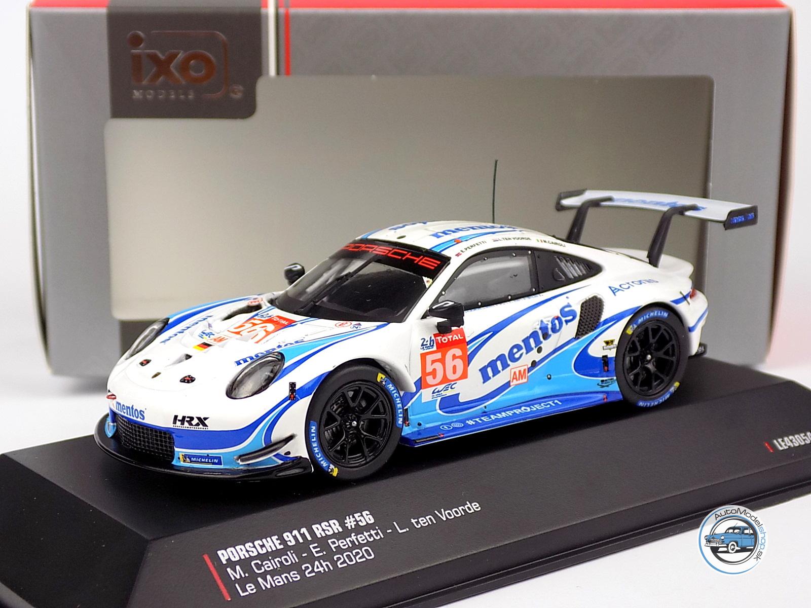 PORSCHE 911 991-2 RSR 4.0L TEAM PROJECT 1 N 56 24h LE MANS 2020 M.CAIROLI - E.PERFETTI - L.TEN VOORDE - 1:43 IXO