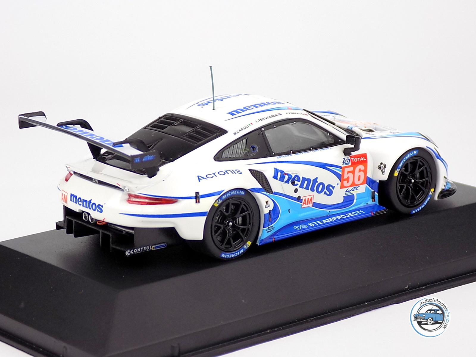 PORSCHE 911 991-2 RSR 4.0L TEAM PROJECT 1 N 56 24h LE MANS 2020 M.CAIROLI - E.PERFETTI - L.TEN VOORDE - 1:43 IXO – Obrázok 3