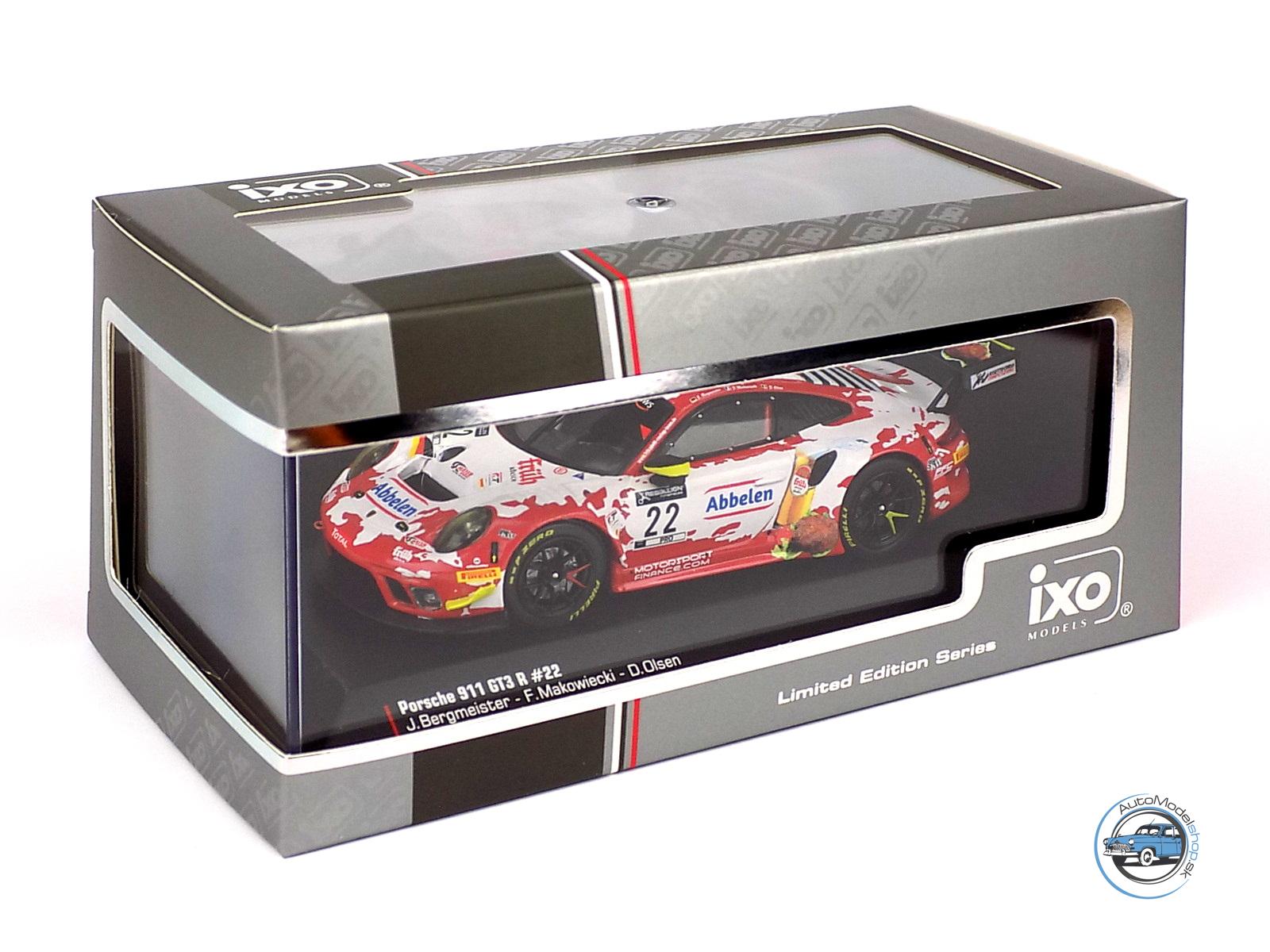 PORSCHE 911 991-2 GT3 R TEAM FRIKARELLI RACING N 22 24h SPA 2020 JORG BERGMEISTER - FREDERIC MAKOWIECKI - DENNIS OLSEN - 1:43 IXO – Obrázok 4