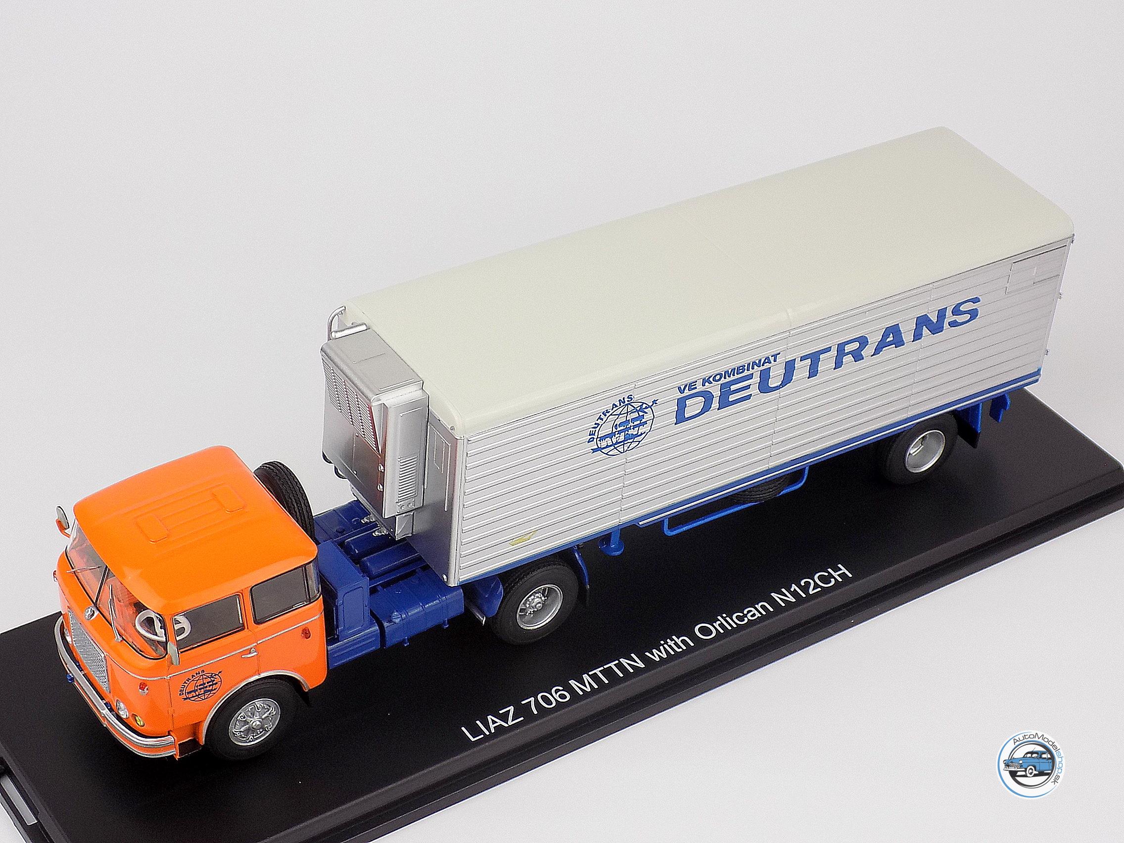 LIAZ 706 MTTN + CHLADIARENSKÝ NÁVES ORLIČAN N12CH DEUTRANS 1978 - 1:43 Premium ClassiXXs – Obrázok 5