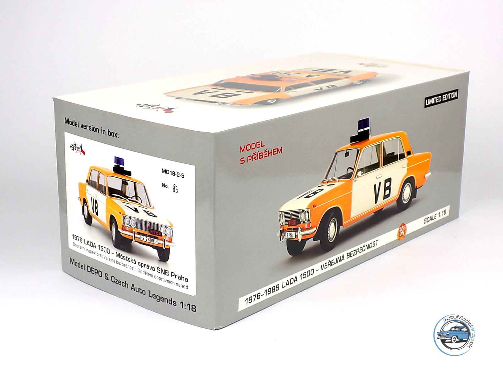 LADA 1500 / VAZ 2103 VB ODI PRAHA - Dopravné nehody ( Verejná bezpečnosť ČSSR ) – 1:18 CZECH AUTO LEGEND & MODELDEPO – Obrázok 5