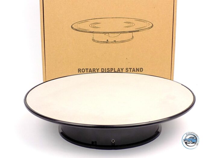 OTOČNÝ ZÁKLADNÝ STOJAN STREDNÝ 25,5cm  - SO SVETLOŠEDÝM POVRCHOM - AUTOART PRÍSLUŠENSTVO