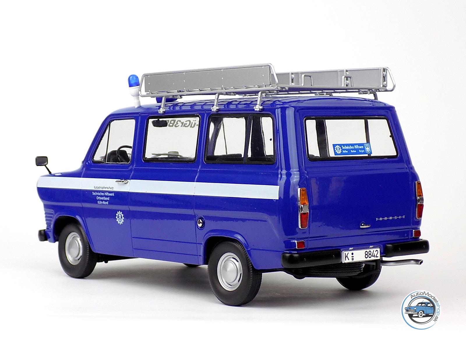 FORD TRANSIT MINIBUS THW KOLÍN NAD RÝNOM 1965 - 1:18 KK SCALE – Obrázok 5