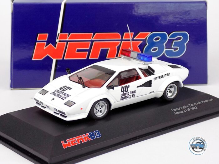 LAMBORGHINI COUNTACH 5000S SAFETY CAR F1 GP MONACO 1982 - 1:43 Triple9