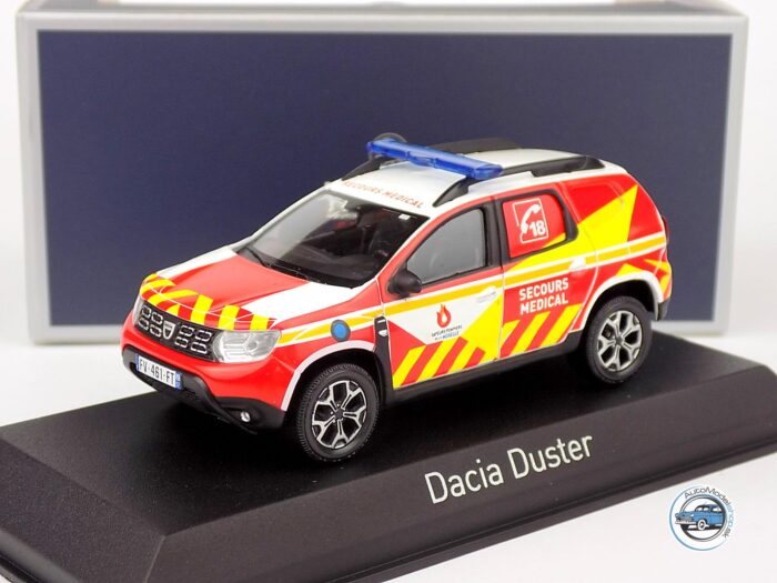 DACIA DUSTER ZACHRANE ZDRAVOTNÍCKE VOZIDLO - HASIČI FRANCÚZSKO 2020 - 1:43 NOREV