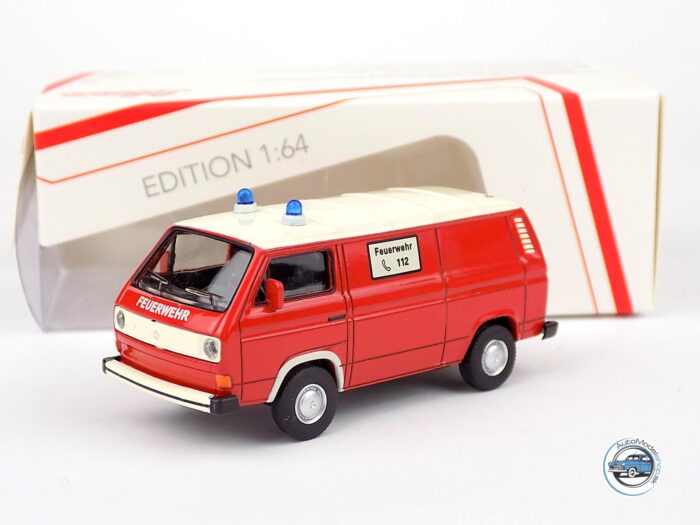 VOLKSWAGEN  T3a VAN FEUERWEHR  HASIČI 1978 - 1:64 Schuco