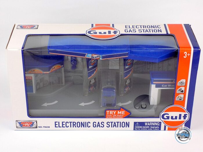 DIORAMA GULF ČERPACIA STANICA - 1:64 Motormax