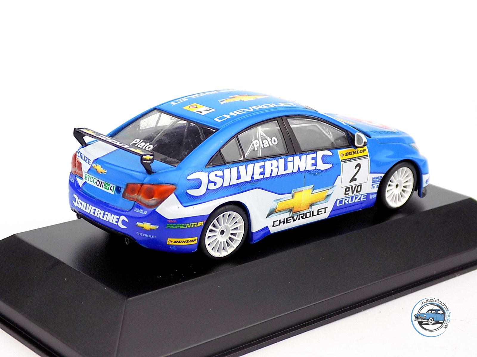 AKCIA : CHEVROLET CRUZE LT TEAM RML SILVERLINE CHEVROLET N 2 ŠAMPIÓN SEZÓNY BTCC 2010 JASON PLATO – 1:43 DeA – Obrázok 3