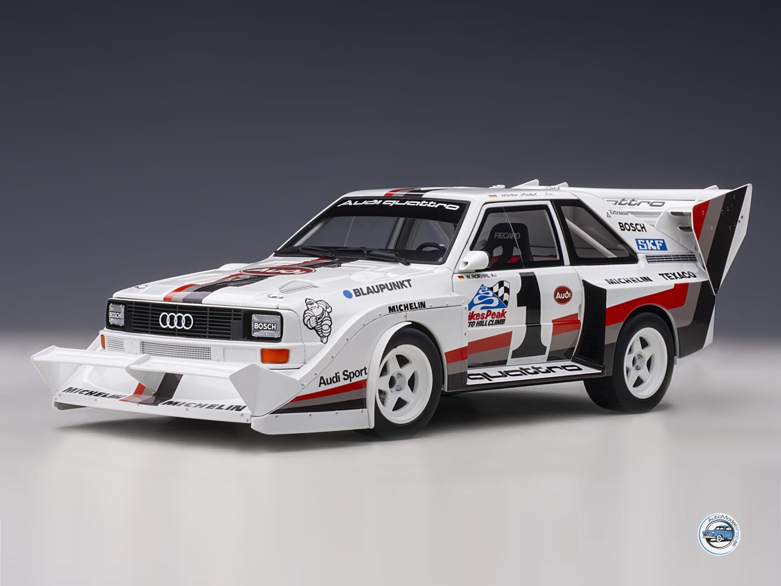 AUDI QUATTRO SPORT S1 N 1 WINNER RALLY PIKES PEAK HILL CLIMB 1987 W.ROHRL - 1:18 AUTOART