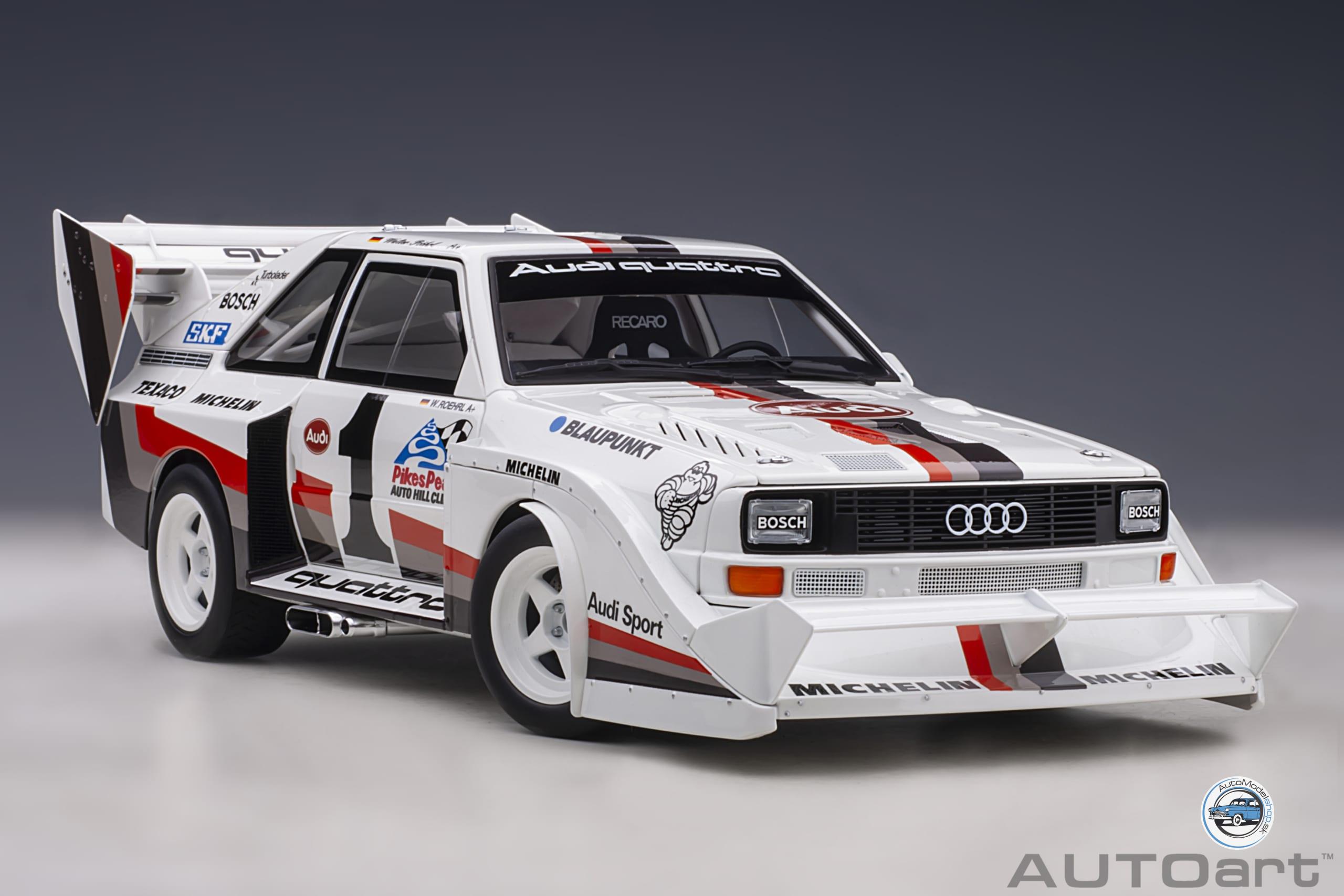AUDI QUATTRO SPORT S1 N 1 WINNER RALLY PIKES PEAK HILL CLIMB 1987 W.ROHRL - 1:18 AUTOART – Obrázok 9