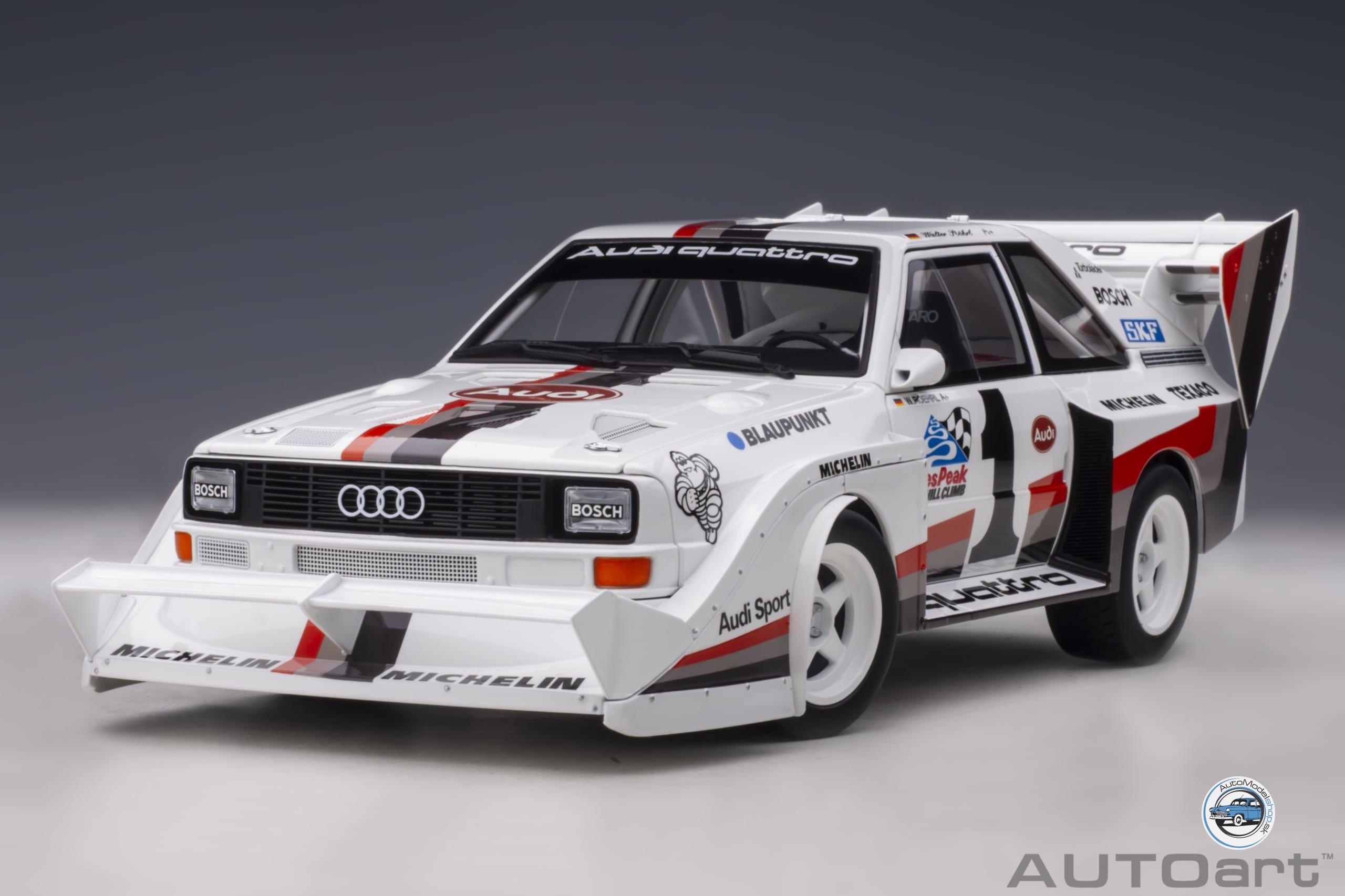 AUDI QUATTRO SPORT S1 N 1 WINNER RALLY PIKES PEAK HILL CLIMB 1987 W.ROHRL - 1:18 AUTOART – Obrázok 10