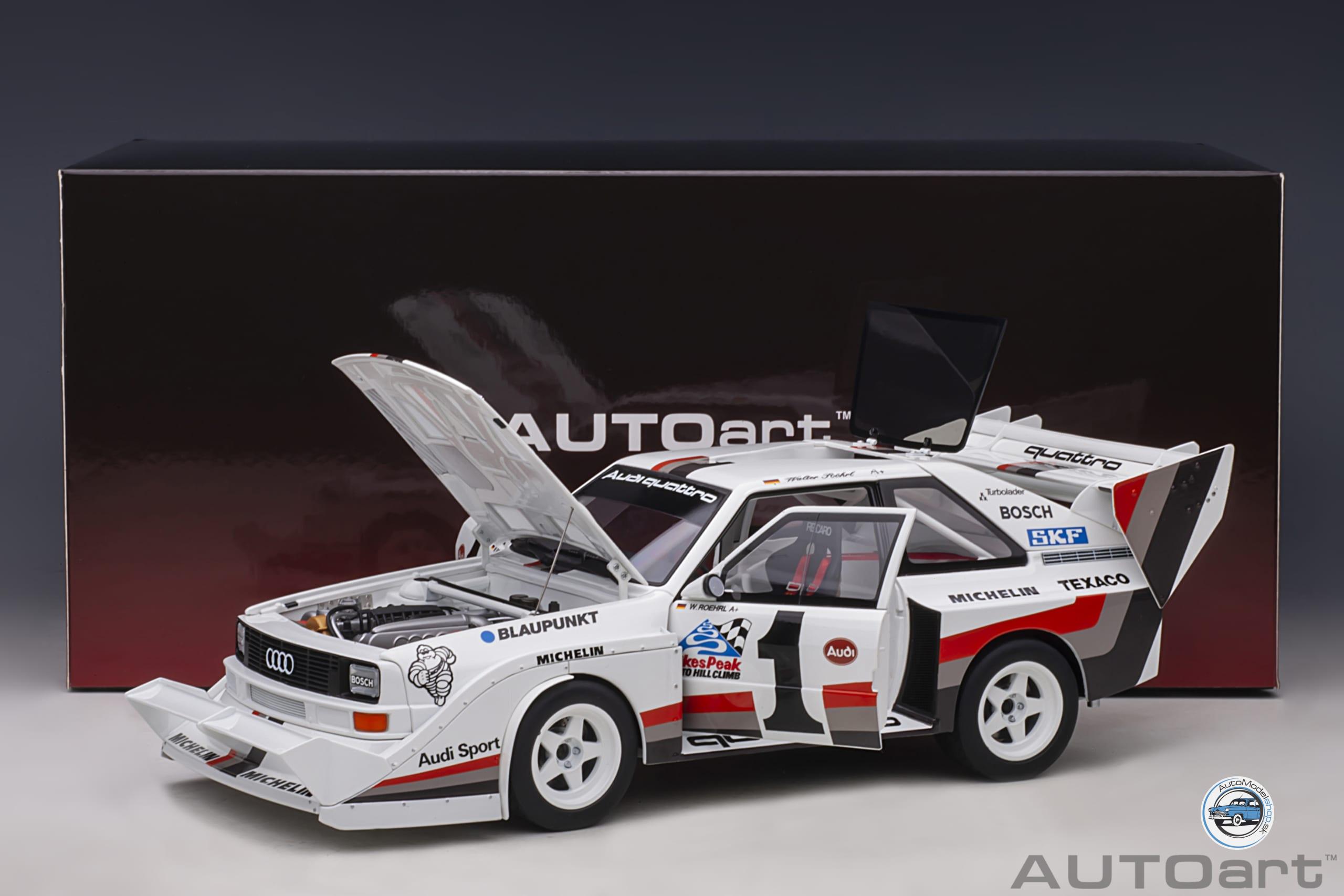 AUDI QUATTRO SPORT S1 N 1 WINNER RALLY PIKES PEAK HILL CLIMB 1987 W.ROHRL - 1:18 AUTOART – Obrázok 20