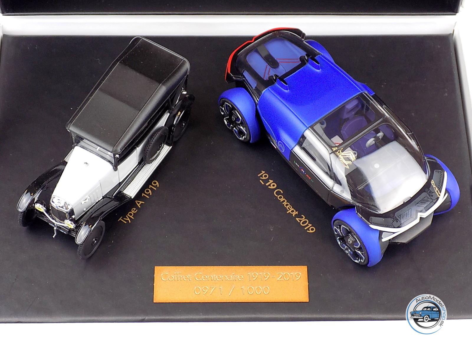 CITROEN SET - 100 ROKOV INOVÁCII - Citroen Typ A 1919 + Citroen Concept 2019 - 1:43 NOREV – Obrázok 4
