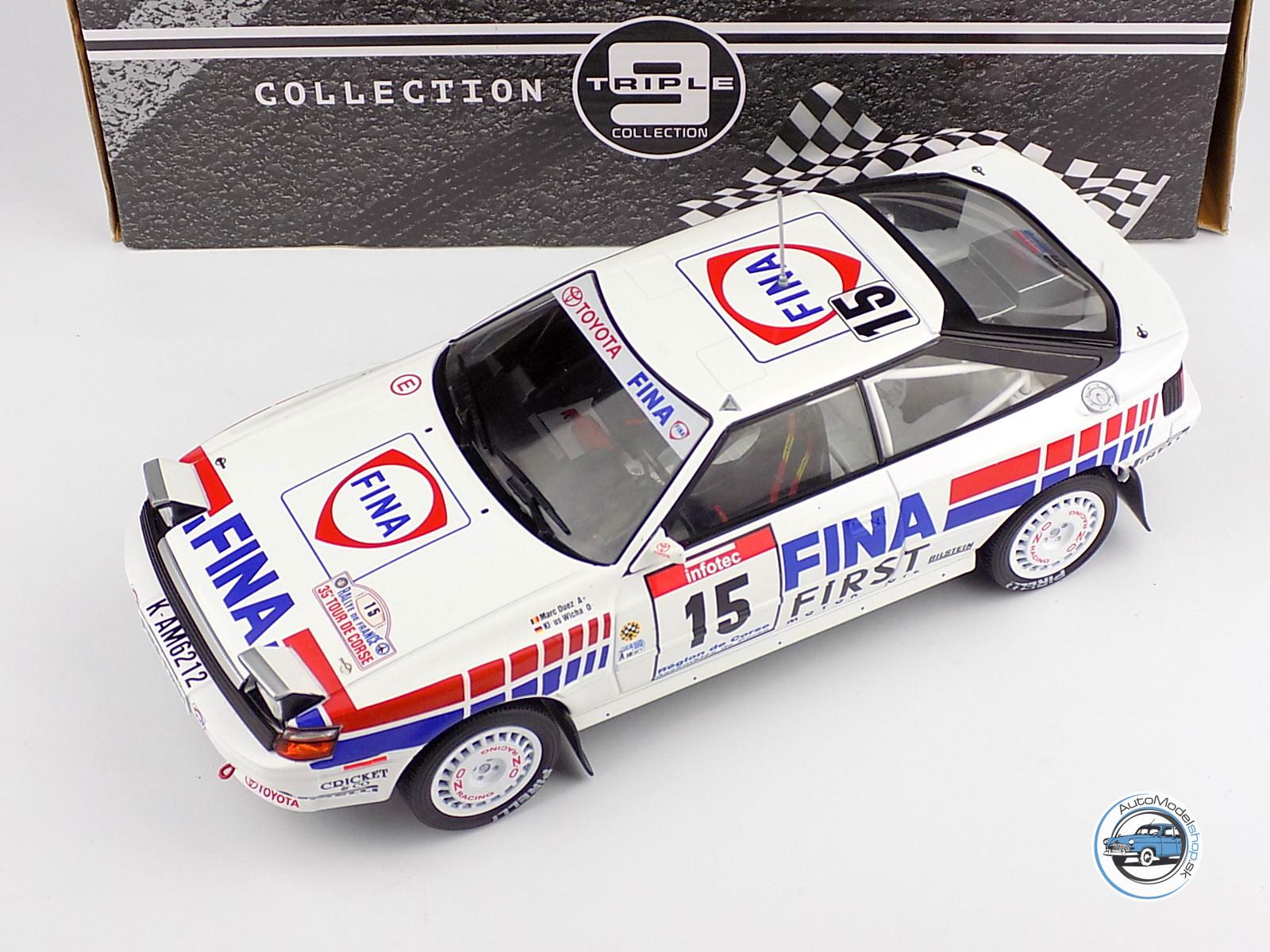 TOYOTA CELICA GT-4 ST165 FINA N 15 RALLY TOUR DE CORSE 1991 M.DUEZ - K.WICHA - 1:18 TRIPLE9 – Obrázok 5