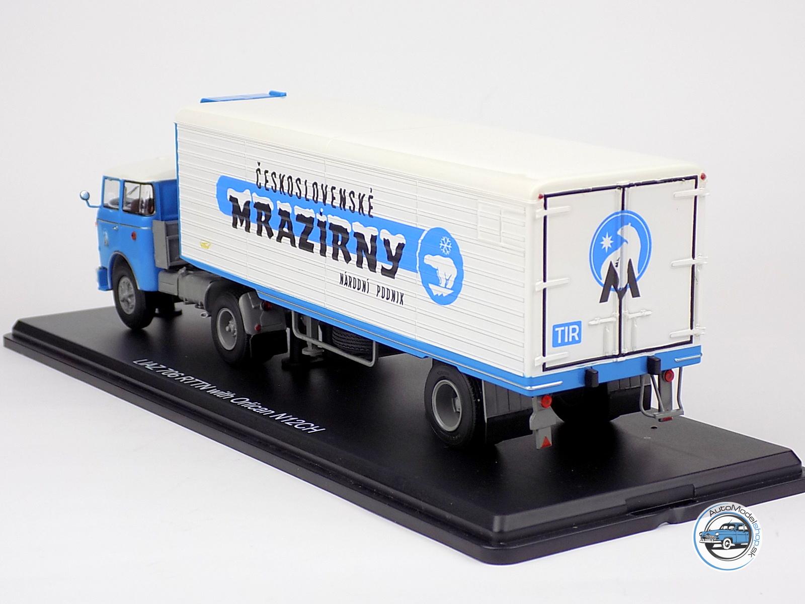 LIAZ 706 RTTN + CHLADIARENSKÝ NÁVES ORLIČAN N12CH 1978 Československé mraziarne – 1:43 Premium ClassiXXs – Obrázok 3
