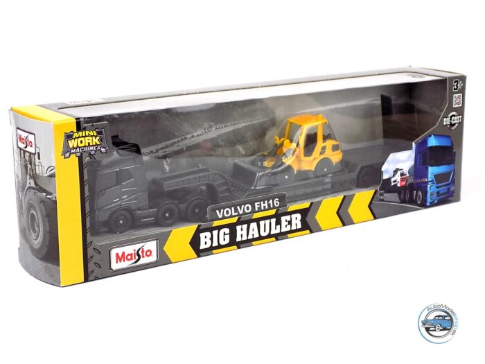 VOLVO FH16 XL 750 s prepravníkom ťažkej techniky - 1:64 MAISTO