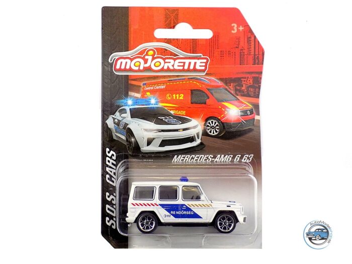 MERCEDES BENZ AMG G63 POLICIA MAĎARSKO - 1:64 MAJORETTE