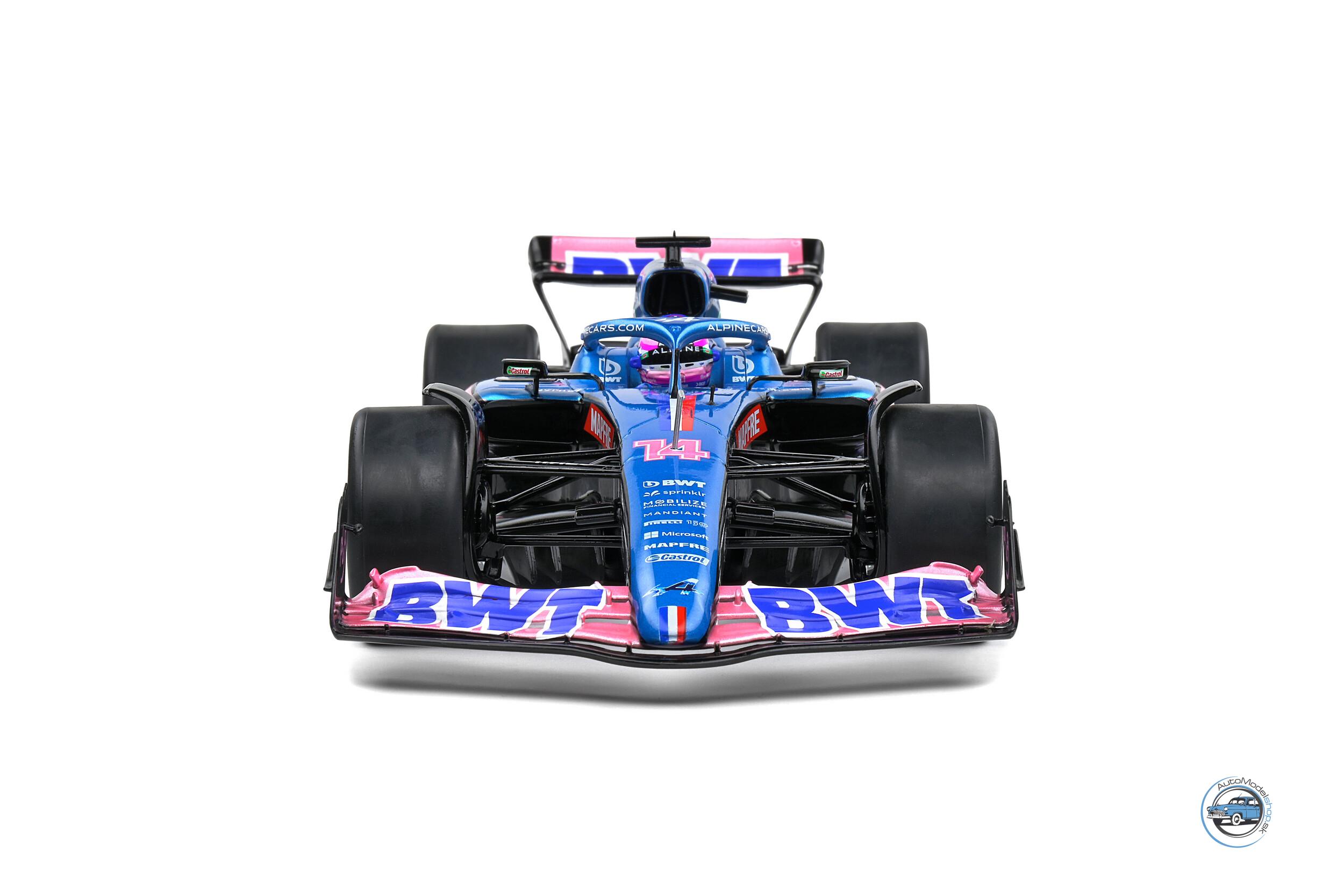 ALPINE F1 A522 TEAM ALPINE BWT #14 MONACO GP 2022 FERNANDO ALONSO - 1:18 SOLIDO – Obrázok 6
