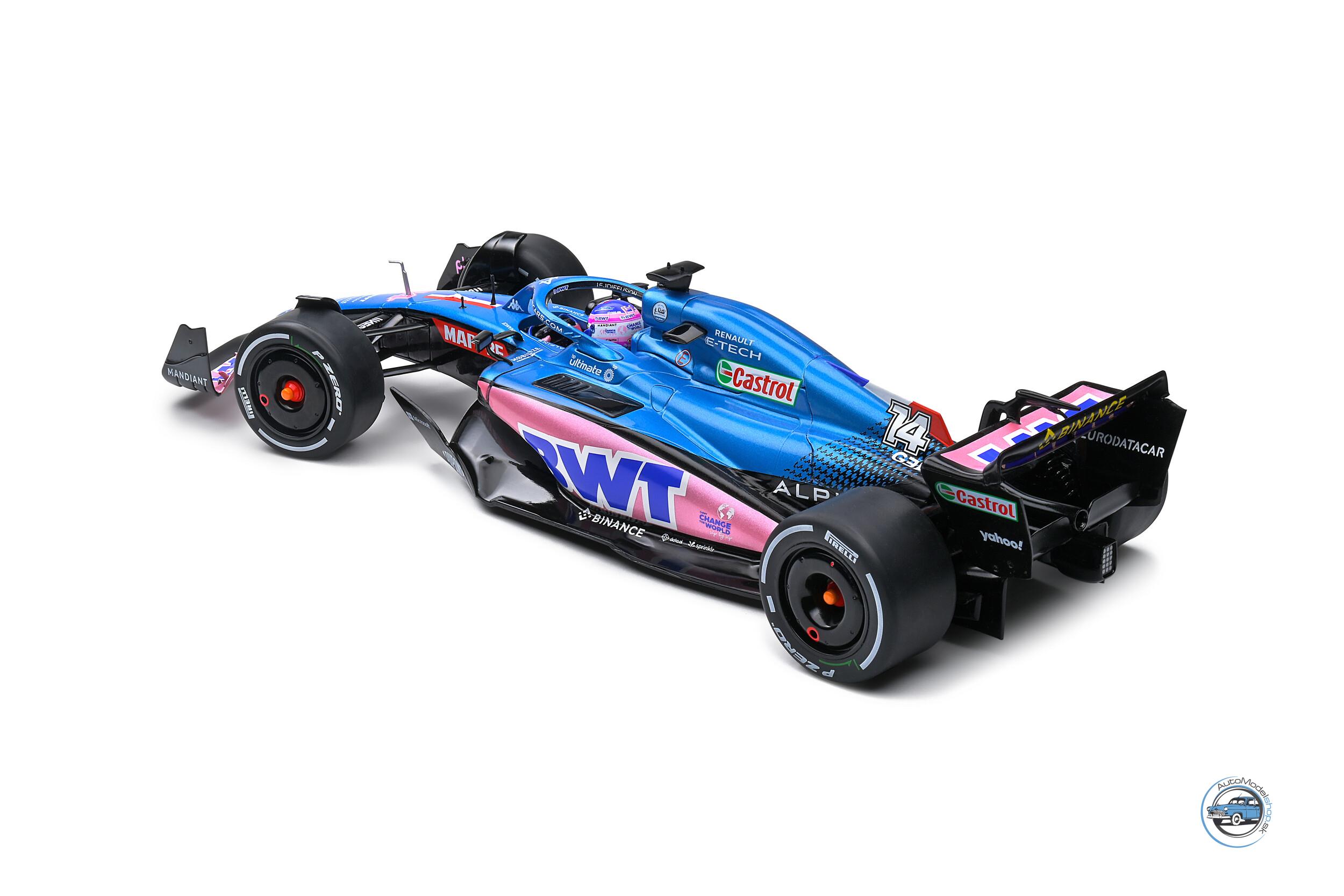 ALPINE F1 A522 TEAM ALPINE BWT #14 MONACO GP 2022 FERNANDO ALONSO - 1:18 SOLIDO – Obrázok 7