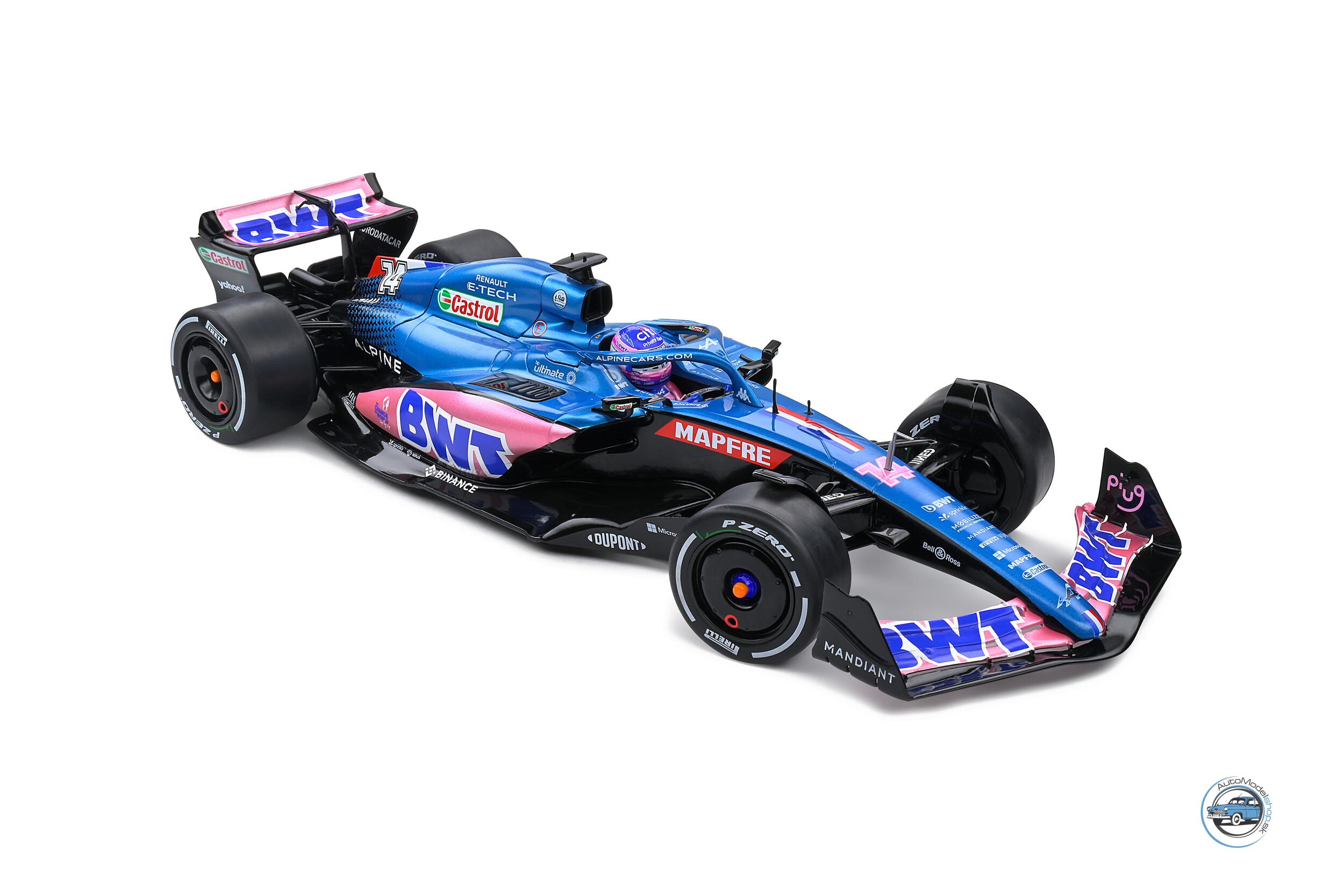ALPINE F1 A522 TEAM ALPINE BWT #14 MONACO GP 2022 FERNANDO ALONSO - 1:18 SOLIDO – Obrázok 8