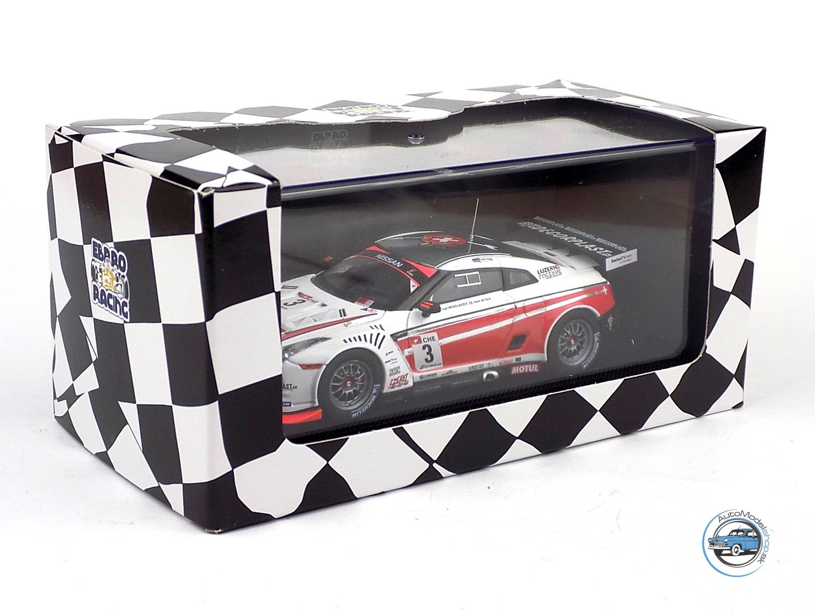 NISSAN GT-R GT1 2010 SWISS RACING TEAM - 1:43 EBBRO – Obrázok 3