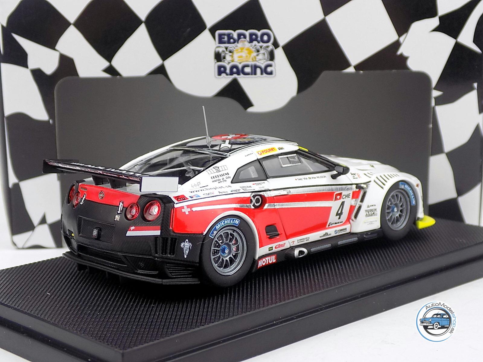 NISSAN GT-R GT1 2010 SWISS RACING REAM - 1:43 EBBRO – Obrázok 2