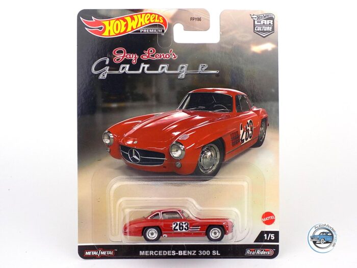 MERCEDES BENZ 300SL #263 JAY LENOS GARAGE - 1:43 HOT WHEELS