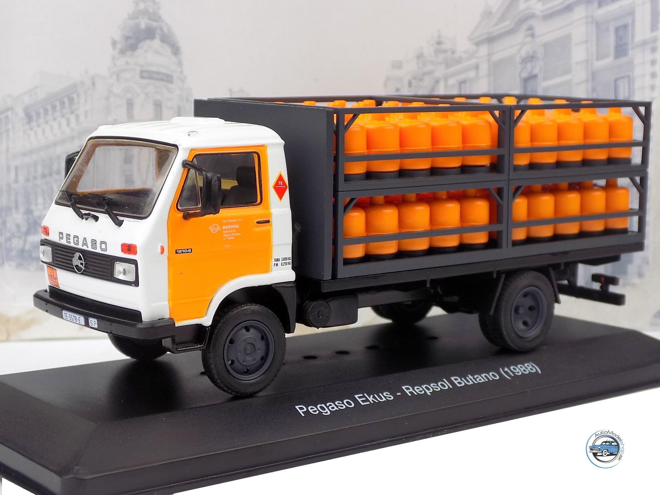 ZĽAVA - POŠKODENÝ OBAL : PEGASO EKUS REPSOL GAS BUTANO 1988 - 1:43 HACHETTE