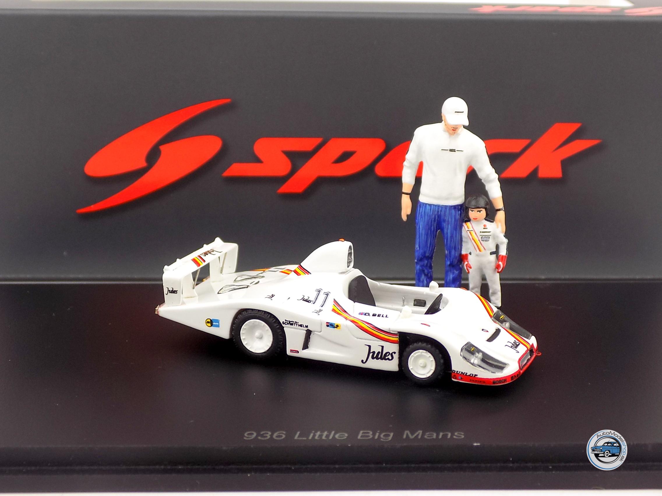 PORSCHE PEDAL AUTO - TYP 935 936/81 No.11 VÍŤAZ 24h LE MANS 1981 - MALÝ + VEĽKÝ MUŽ - 1:43 SPARK – Obrázok 2