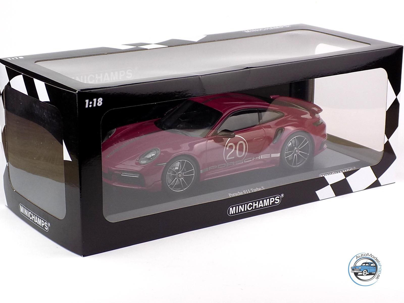 PORSCHE 911 992 TURBO S COUPE N 20 SPORT DESIGN 2021 - 1:18 MINICHAMPS – Obrázok 8