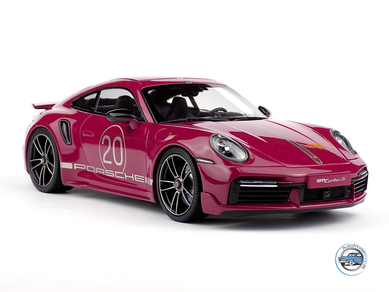 PORSCHE 911 992 TURBO S COUPE N 20 SPORT DESIGN 2021 - 1:18 MINICHAMPS – Obrázok 5